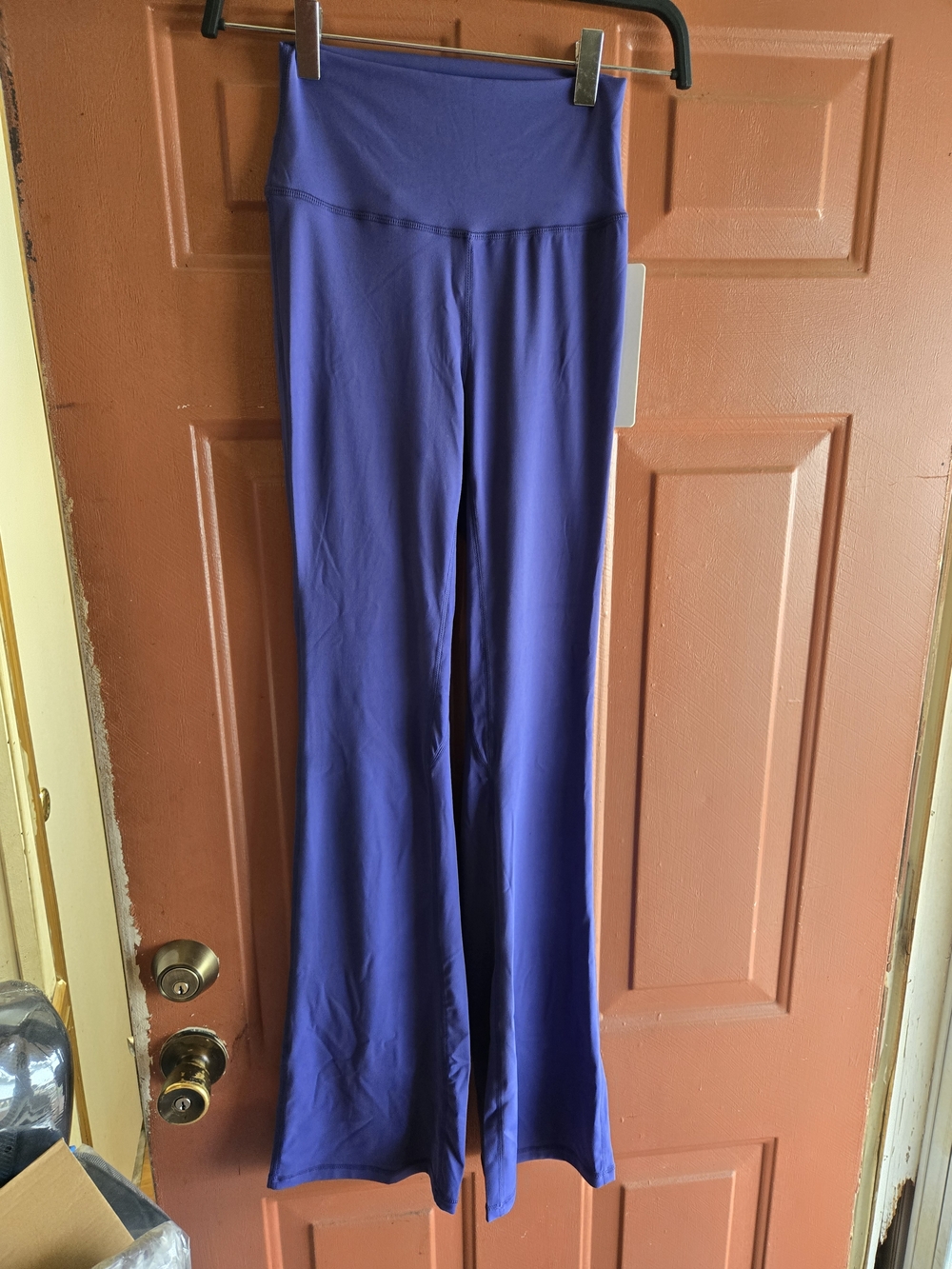 High-Waist Purple Flare Pants